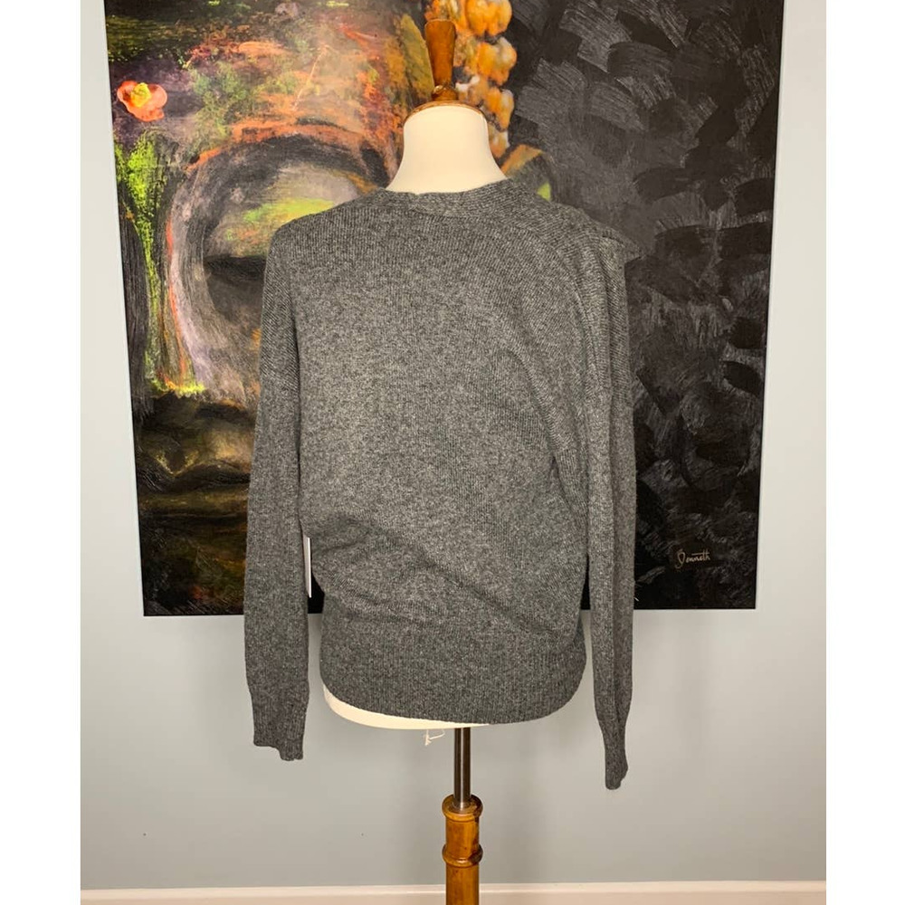 NWT ASTR CHARCOAL PLEATED WRAP SWEATER SIZE SMALL - Picture 4 of 6
